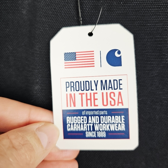 Carhartt Black Loose Fit Firm Duck Double-Front Utility Work Pant NWT 40x30 - Picture 4 of 12